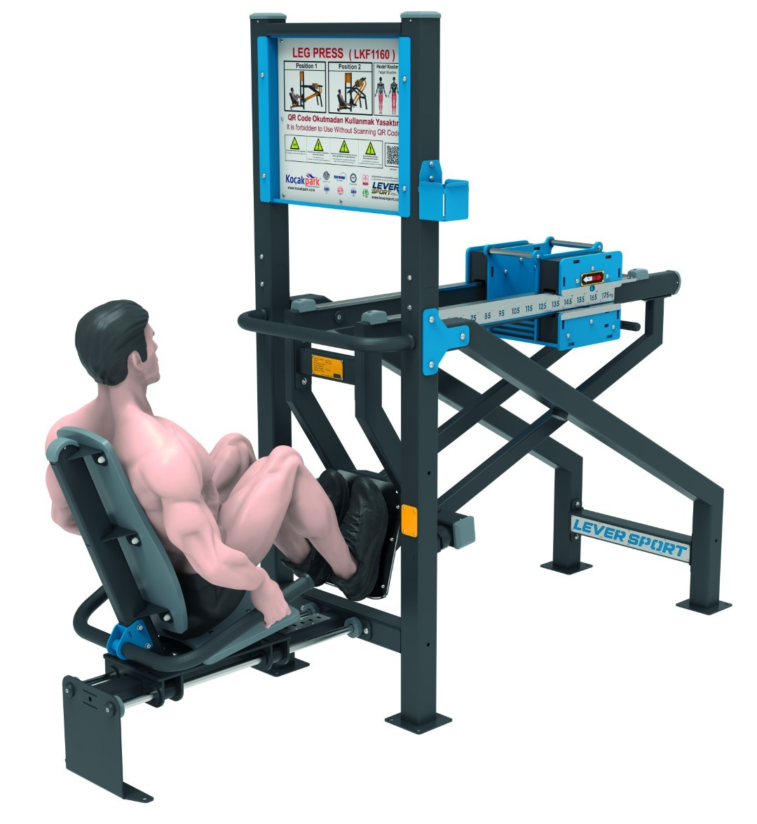 AĞIRLIK KAYDIRMALI FITNESS SERİSİ LEG PRESS LKF 1160 