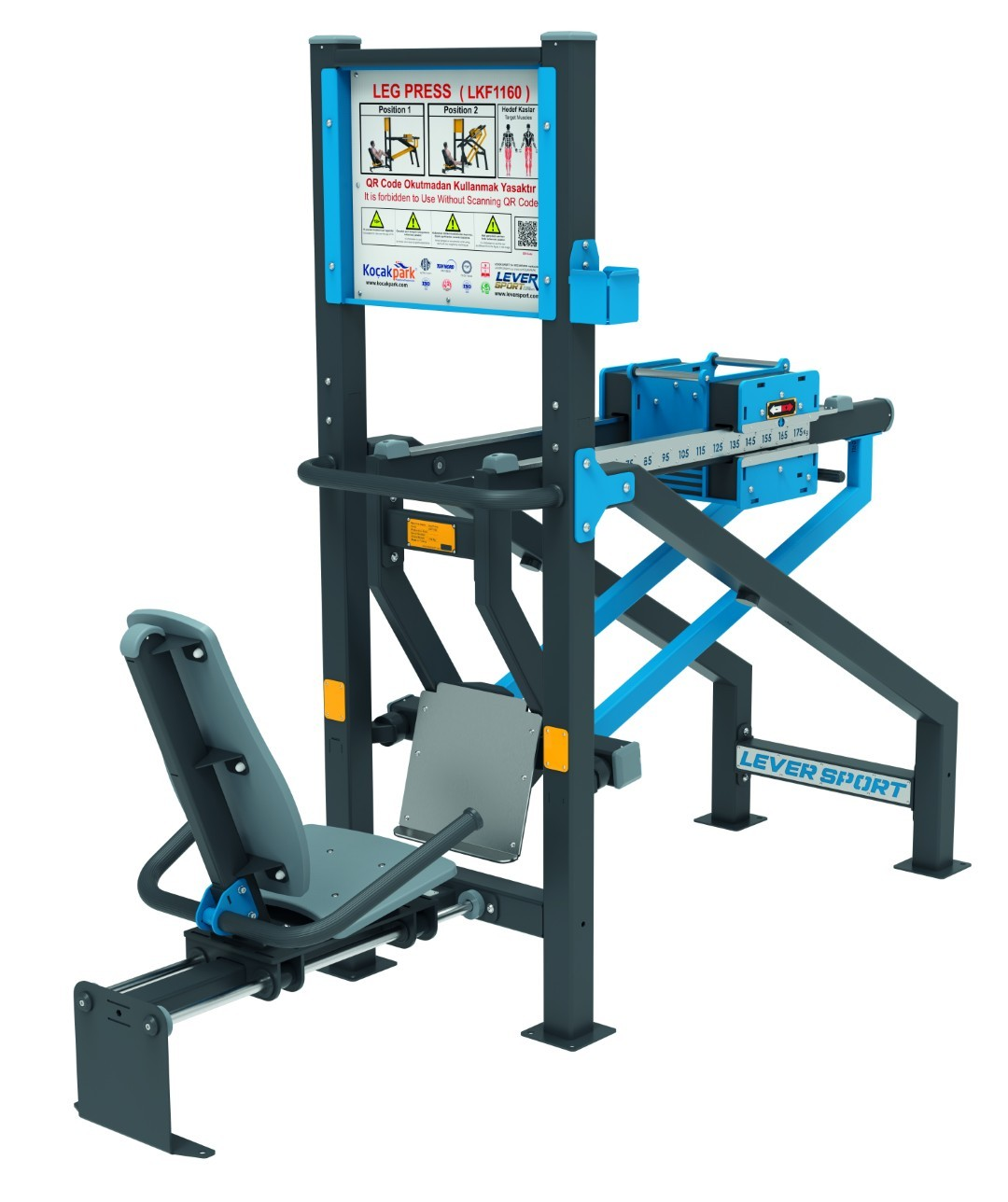 AĞIRLIK KAYDIRMALI FITNESS SERİSİ LEG PRESS LKF 1160