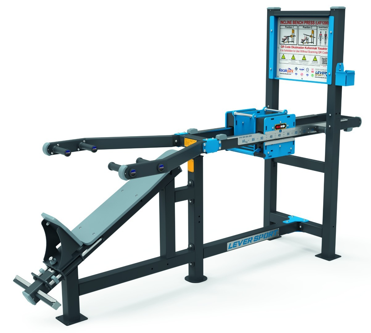 AĞIRLIK KAYDIRMALI FITNESS SERİSİ INCLINE BENCH PRESS LKF 1200