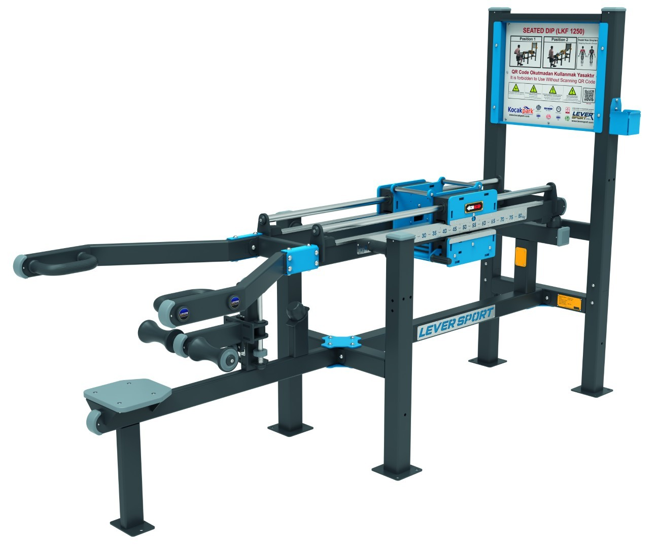 AĞIRLIK KAYDIRMALI FITNESS SERİSİ SEATED DIP LKF 1250