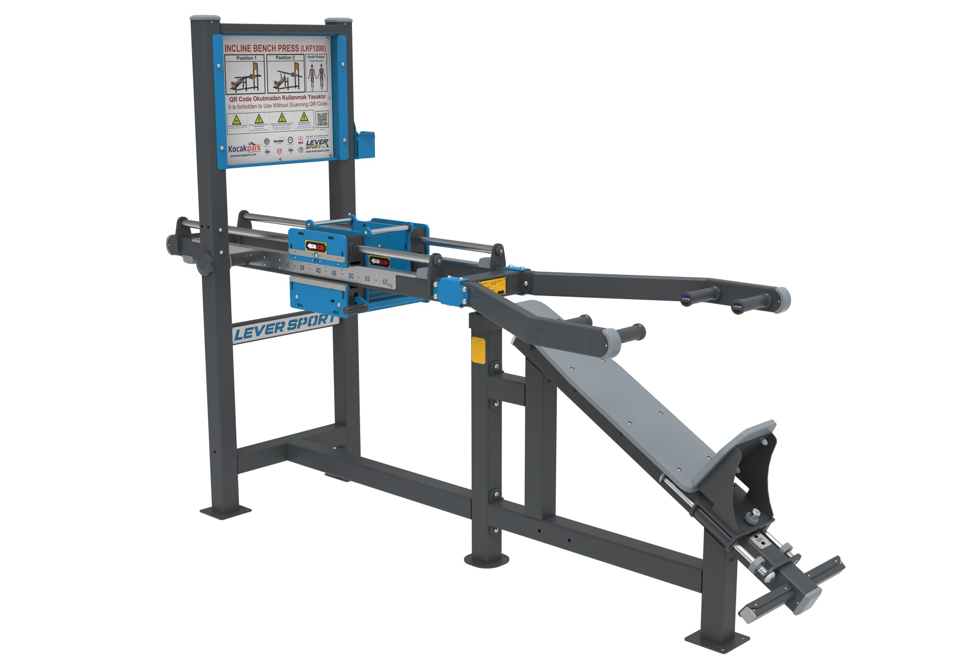 AĞIRLIK KAYDIRMALI FITNESS SERİSİ INCLINE BENCH PRESS LKF 1200 