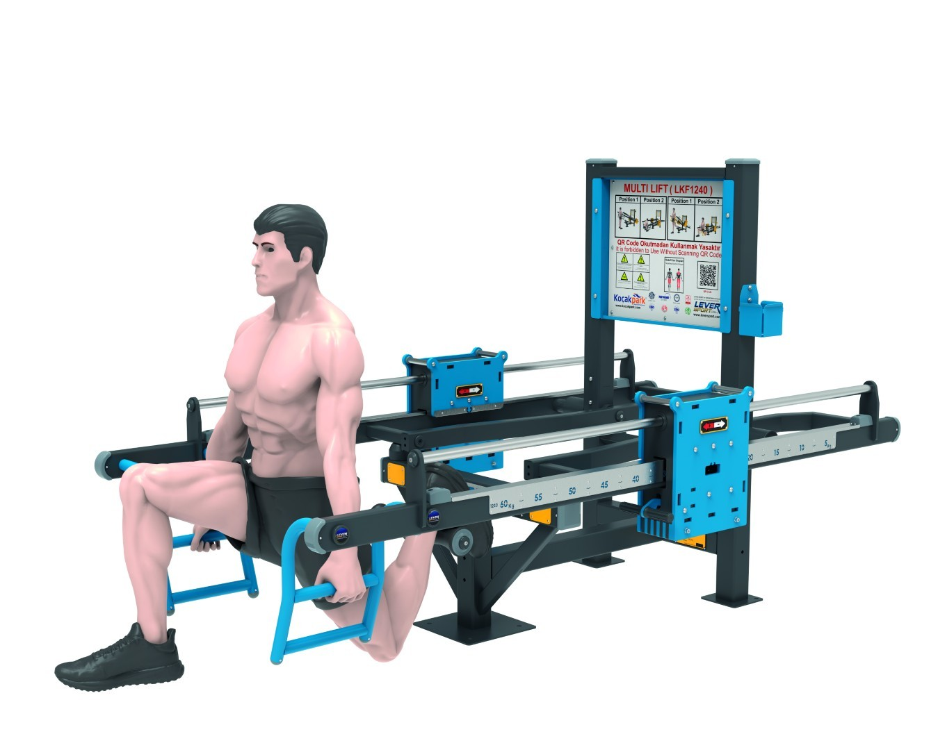 AĞIRLIK KAYDIRMALI FITNESS SERİSİ MULTILIFT LKF 1240 