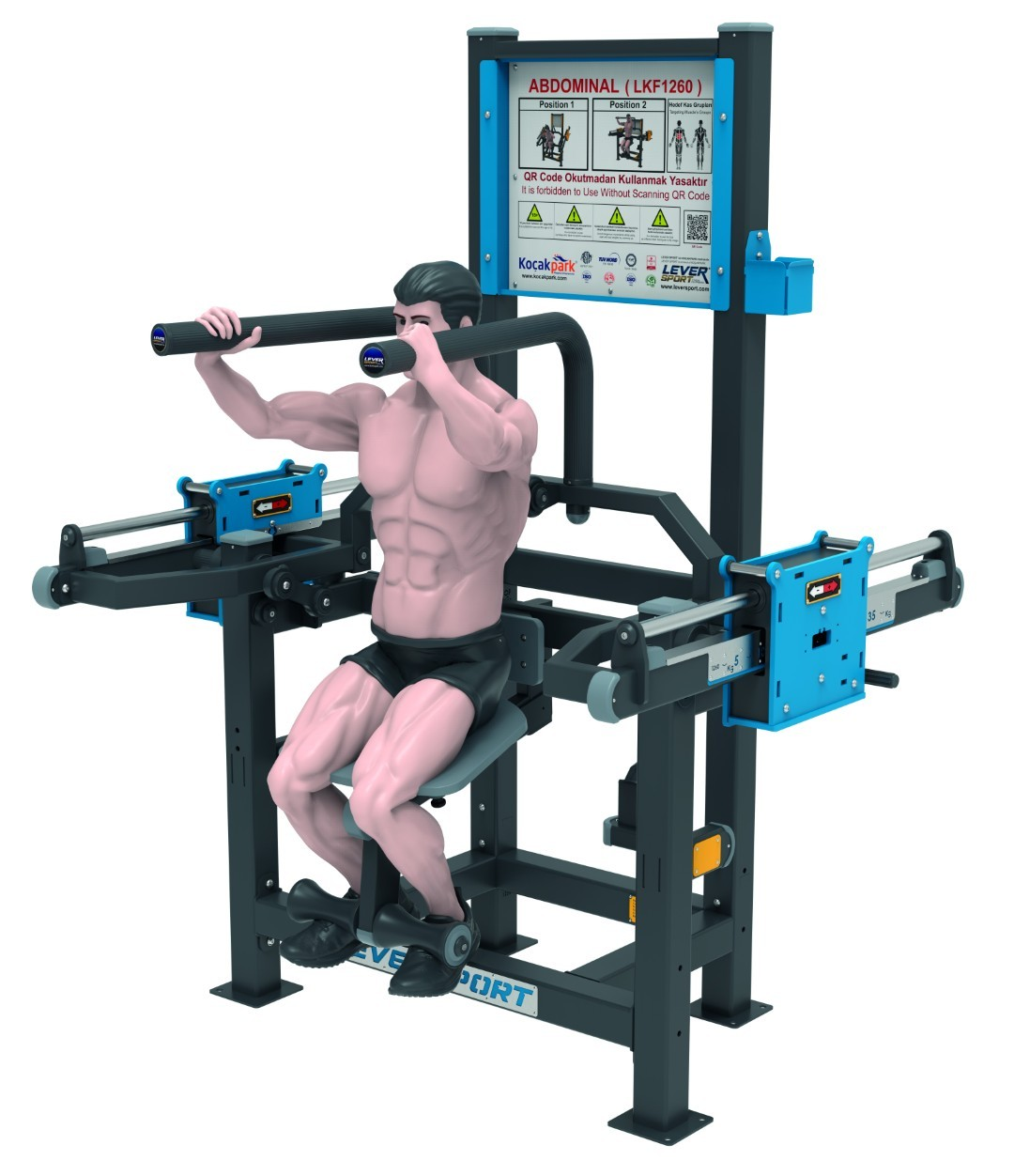 AĞIRLIK KAYDIRMALI FITNESS SERİSİ ABDOMINAL MULTIFUNCTIONAL PRODUCT LKF 1260