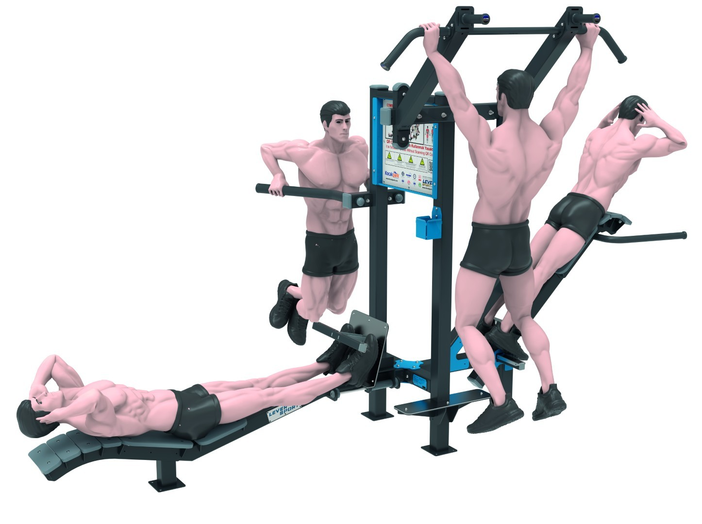 ISINMA ALETLERİ COMBINATION CORE RACK BAR DIPS CHIN UP LKF 1130-2