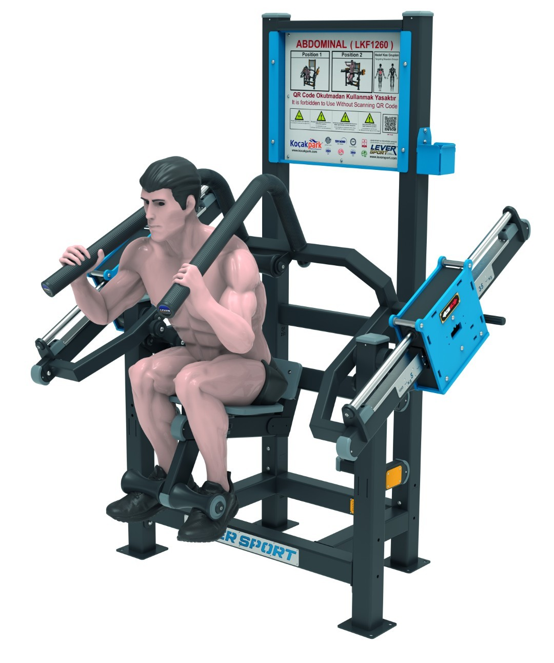 AĞIRLIK KAYDIRMALI FITNESS SERİSİ ABDOMINAL MULTIFUNCTIONAL PRODUCT LKF 1260 