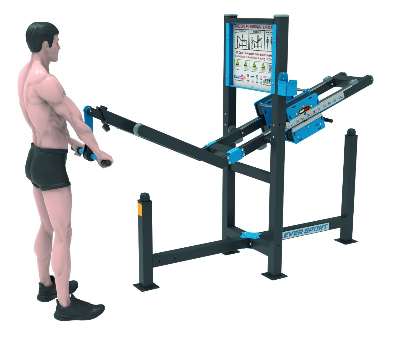 AĞIRLIK KAYDIRMALI FITNESS SERİSİ TRICEPS PUSHDOW LKF 1230