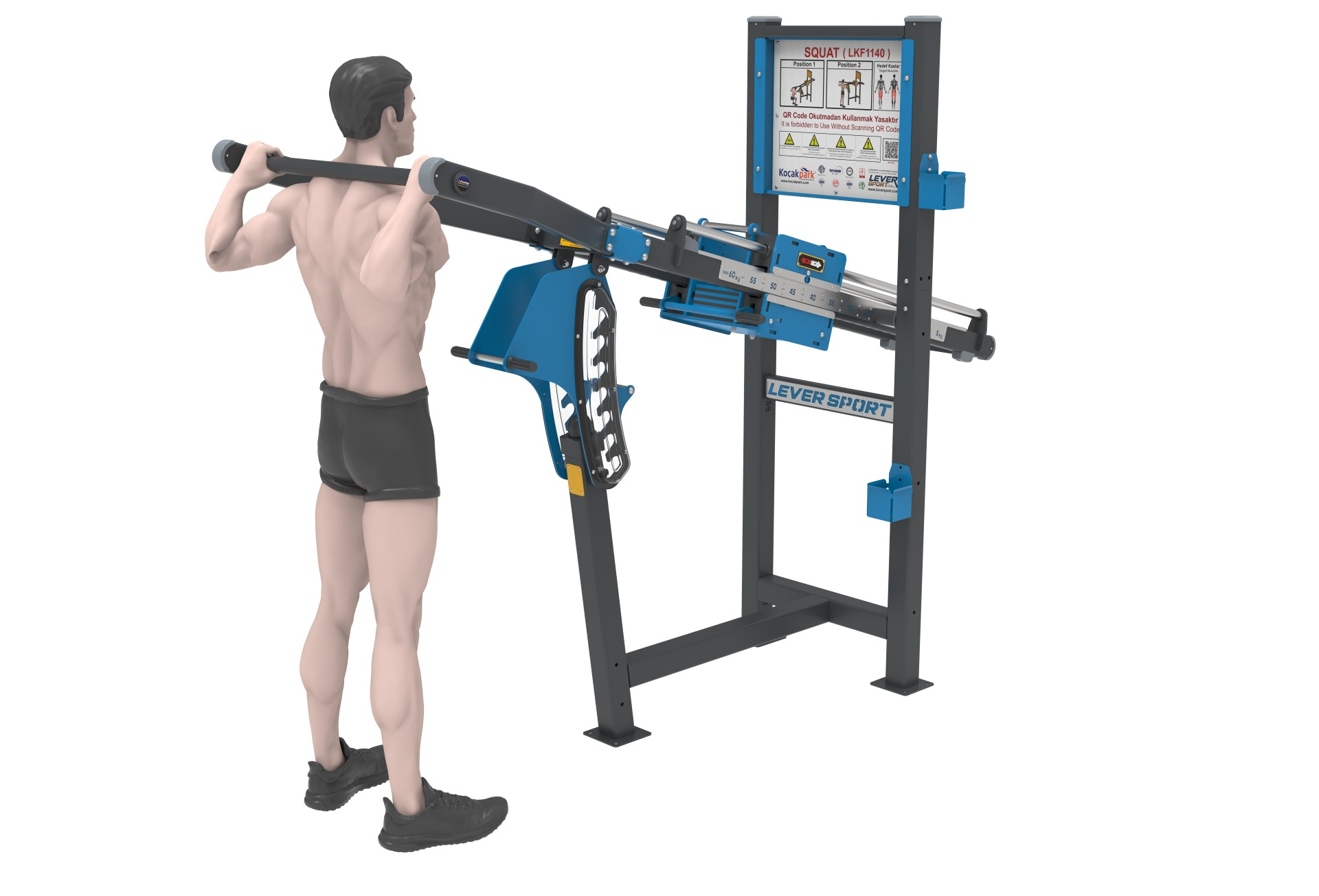 AĞIRLIK KAYDIRMALI FITNESS SERİSİ SQUAT LKF 1140