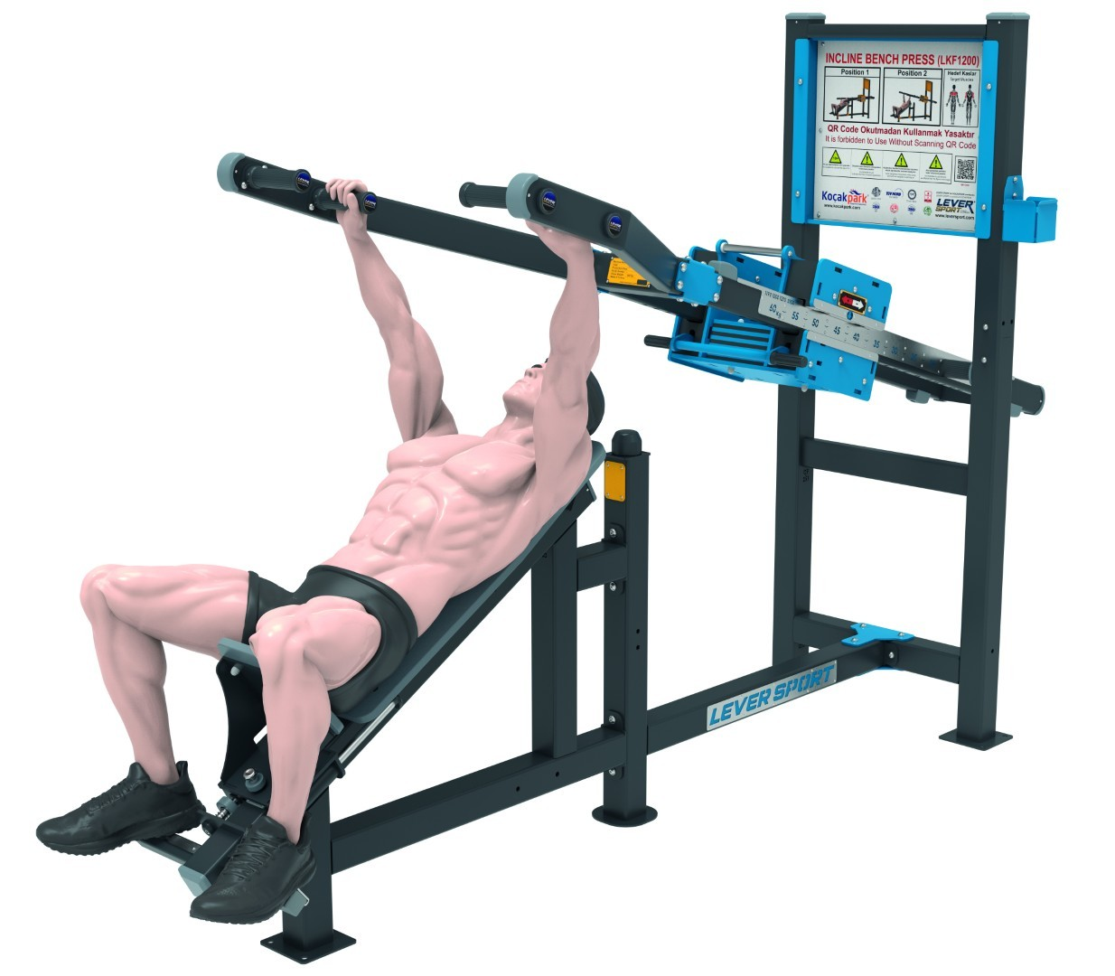 AĞIRLIK KAYDIRMALI FITNESS SERİSİ INCLINE BENCH PRESS LKF 1200