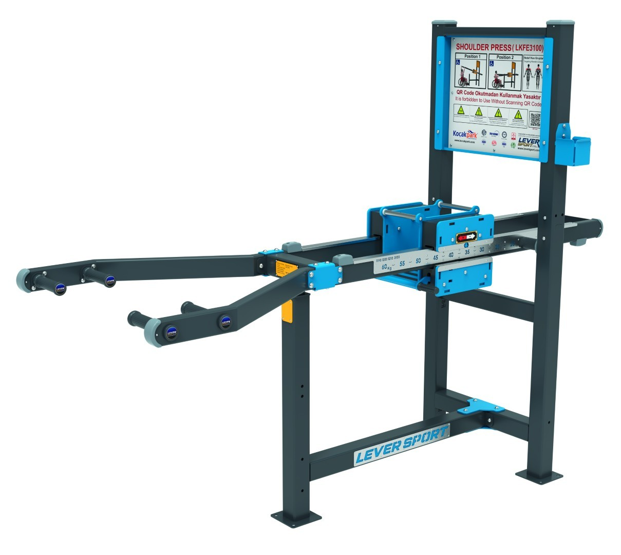 AĞIRLIK KAYDIRMALI FITNESS SERİSİ SHOULDER PRESS ENGELL LKF 3100